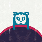 badge Charuma bleu métal finition matte