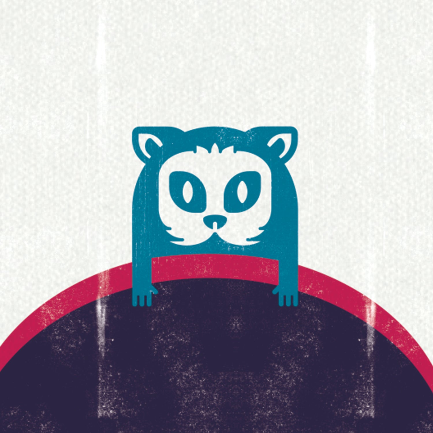 badge Charuma bleu métal finition matte
