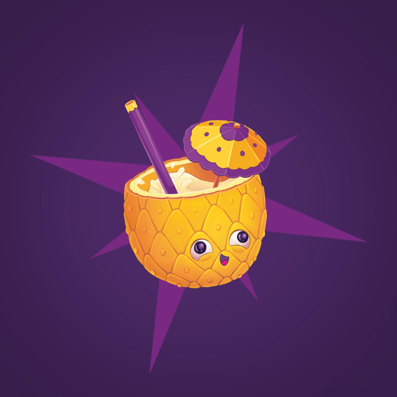 badge ananas Dudo Amigo métal finition matte
