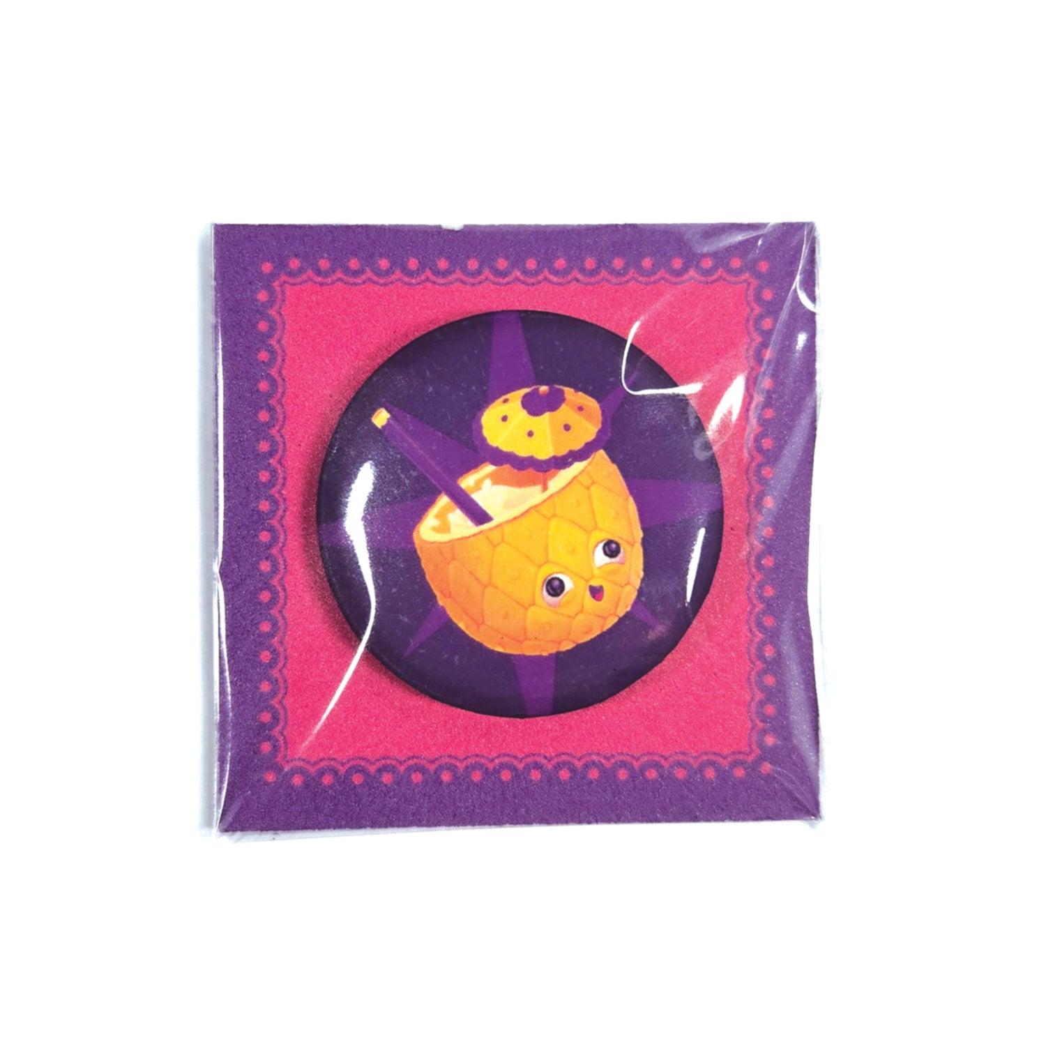 badge ananas Dudo Amigo métal finition matte
