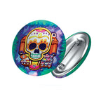 badge métal finition matte calavera viva catrina