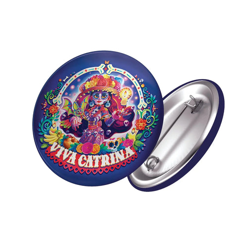 badge métal finition matte logo viva catrina