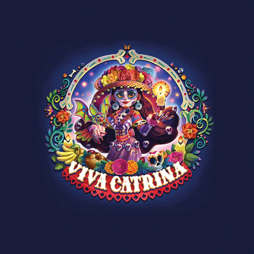badge métal finition matte logo viva catrina