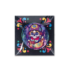 badge métal finition matte mamie viva catrina