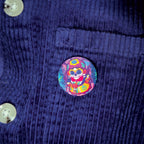 badge métal finition matte mamie viva catrina