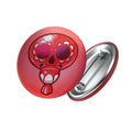 badge métal finition matte ballon rouge viva catrina
