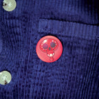 badge métal finition matte ballon rouge viva catrina