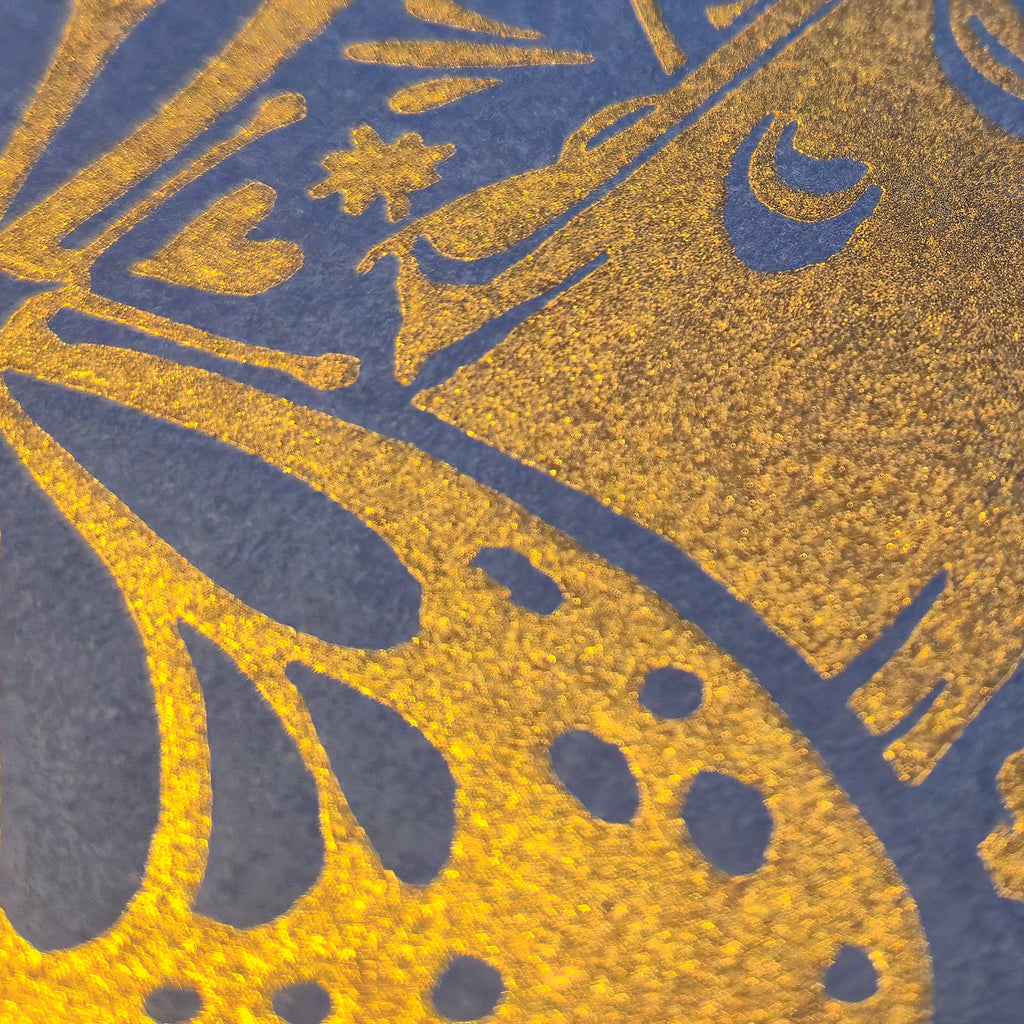 Impression de la linogravure de Viva Catrina