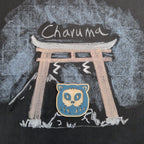 magnet charuma bleu en bois avec découpe laser