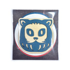 magnet charuma bleu en bois avec découpe laser