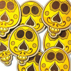 tas de magnet en bois jaune viva catrina