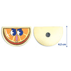 Magnet Orange Miams en bois découpe laser