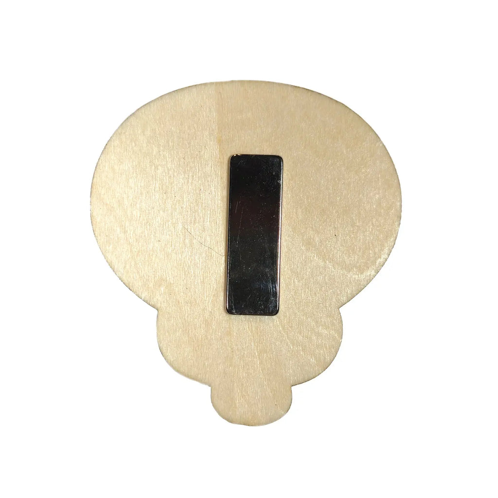 magnet en bois bleu viva catrina