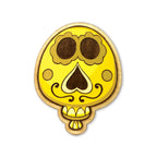 magnet en bois jaune viva catrina
