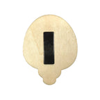 magnet en bois jaune viva catrina