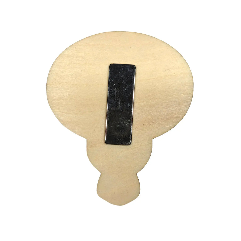 magnet en bois rouge viva catrina