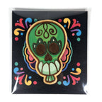 magnet en bois vert viva catrina