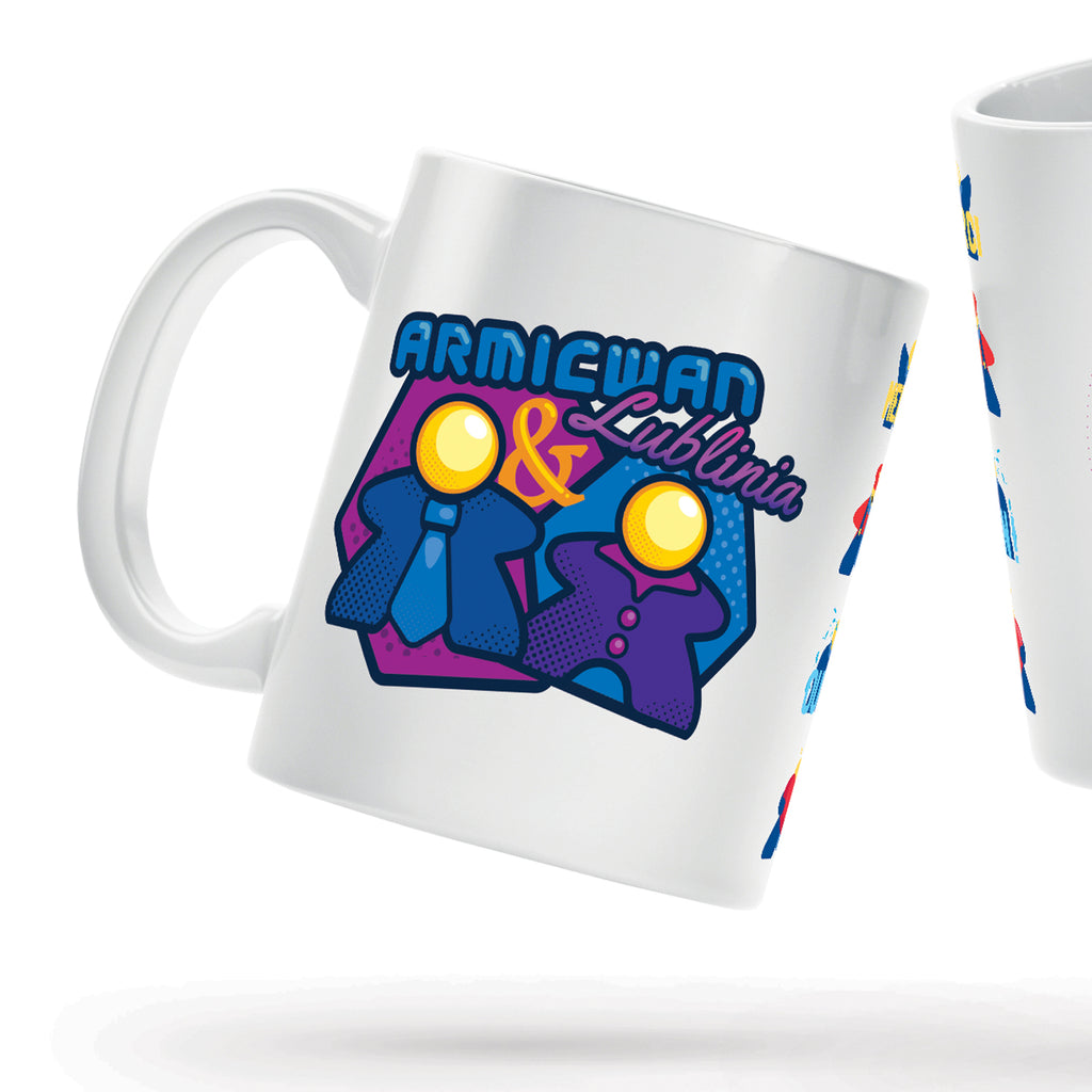 Mug d'anniversaire des 3 ans de la chaine twitch armicwan - mockup gauche