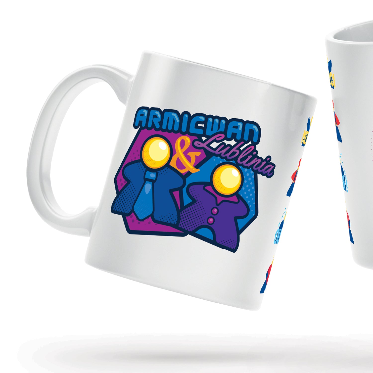Mug d'anniversaire des 3 ans de la chaine twitch armicwan - mockup gauche