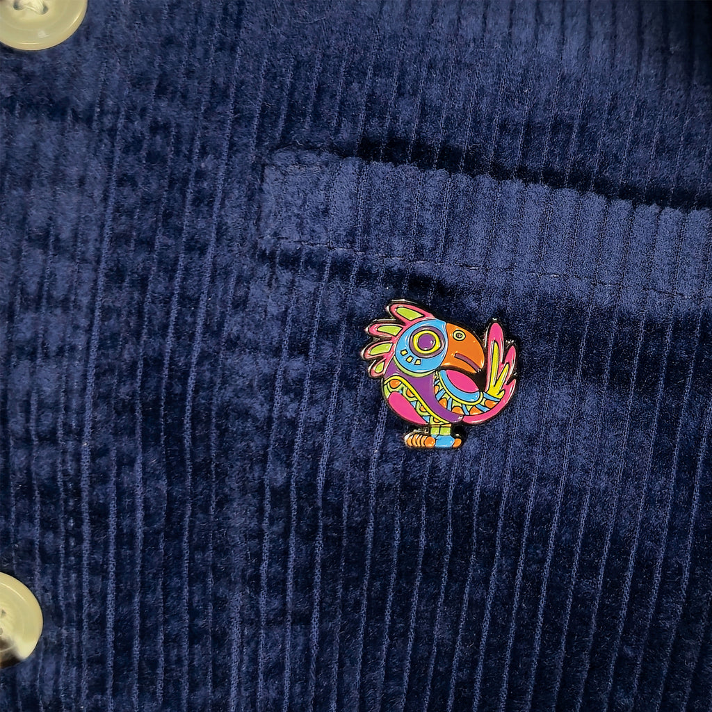 pin's métal émaillé toucan viva catrina