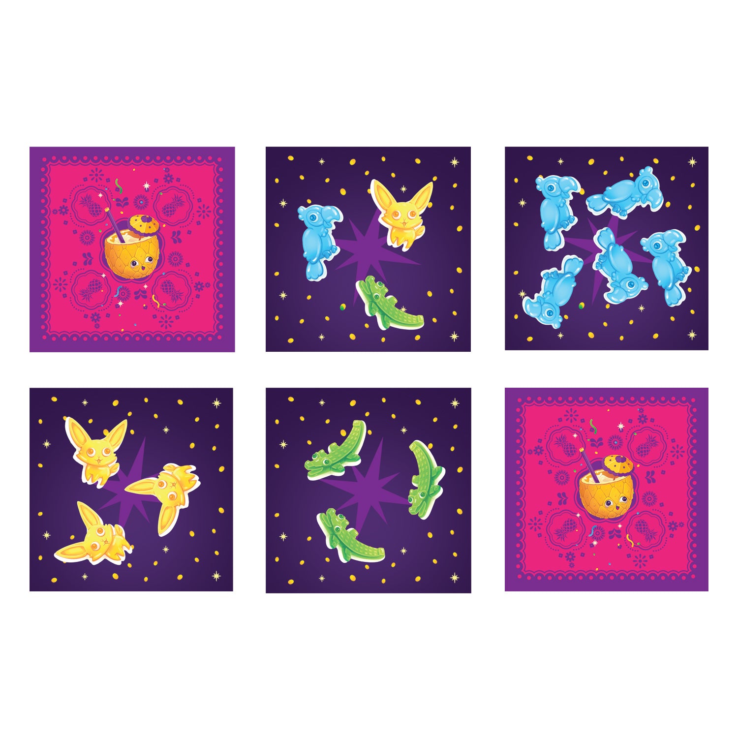 Set de Sous-bock Dudo Amigo 6 pieces