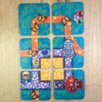 lot de 6 sous bock pvc viva catrina