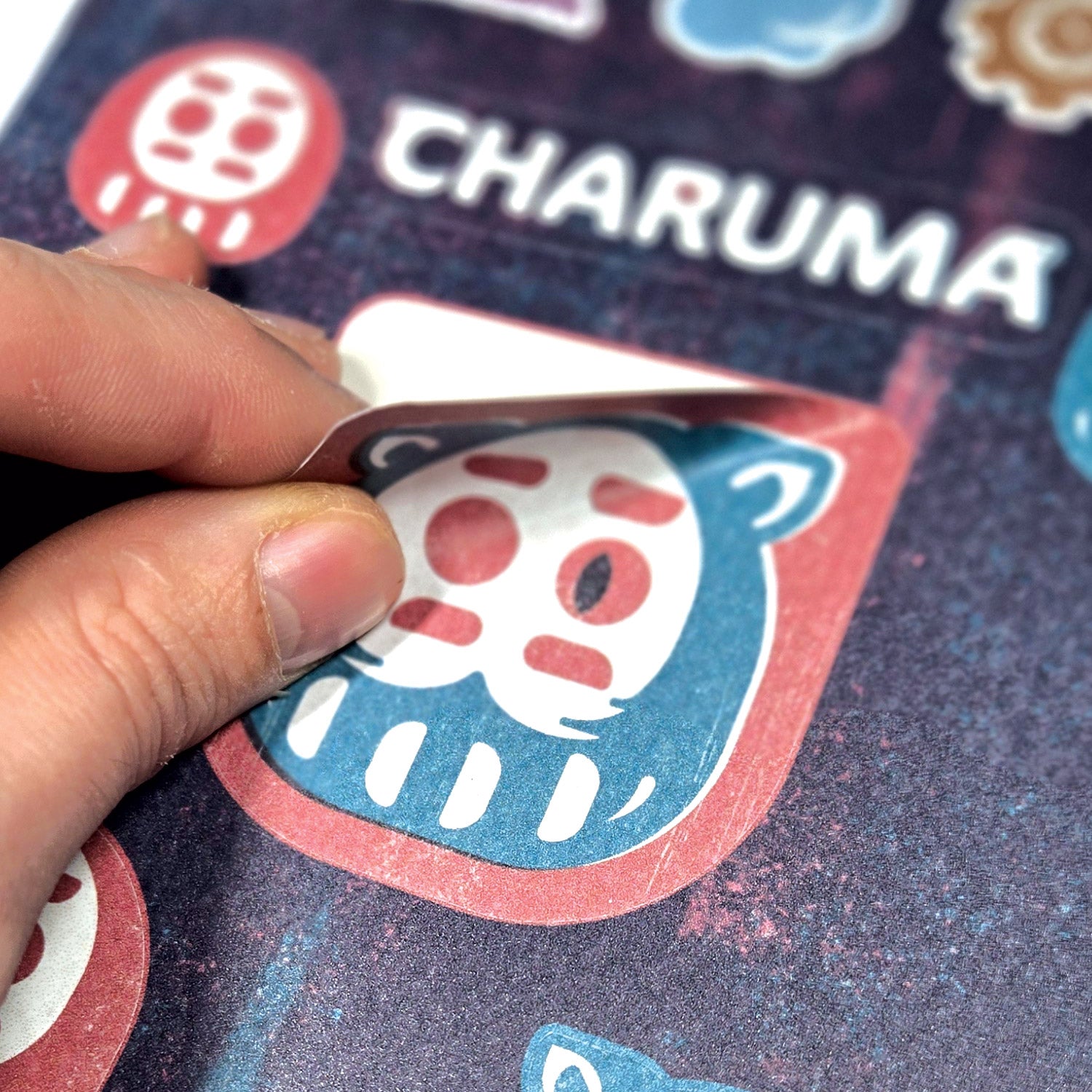 Planches de 27 stickers Charuma 2 formats A5