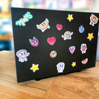 Planches de 32 stickers Miams 2 formats A5