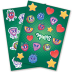Planches de 32 stickers Miams 2 formats A5