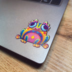 sticker chimère grenouille viva catrina
