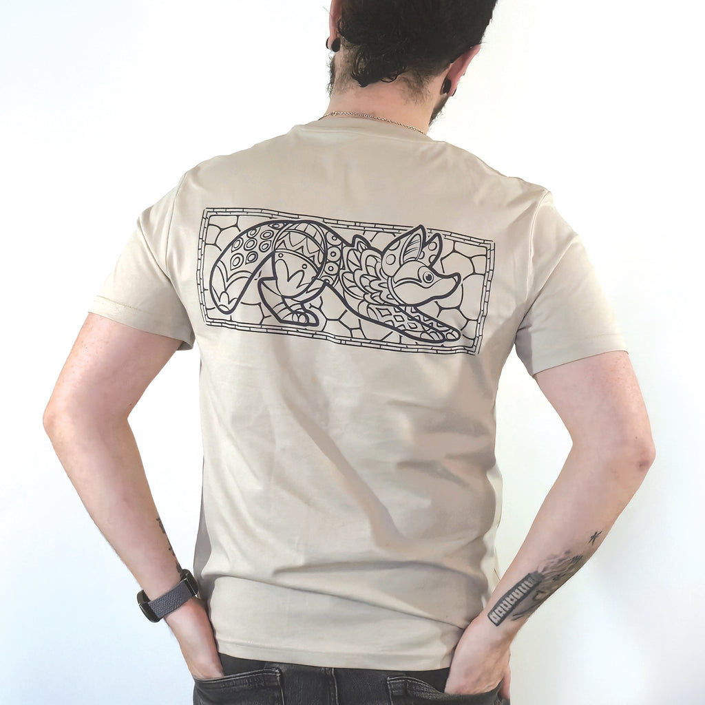 modèle homme dos t-shirt renard Viva Catrina
