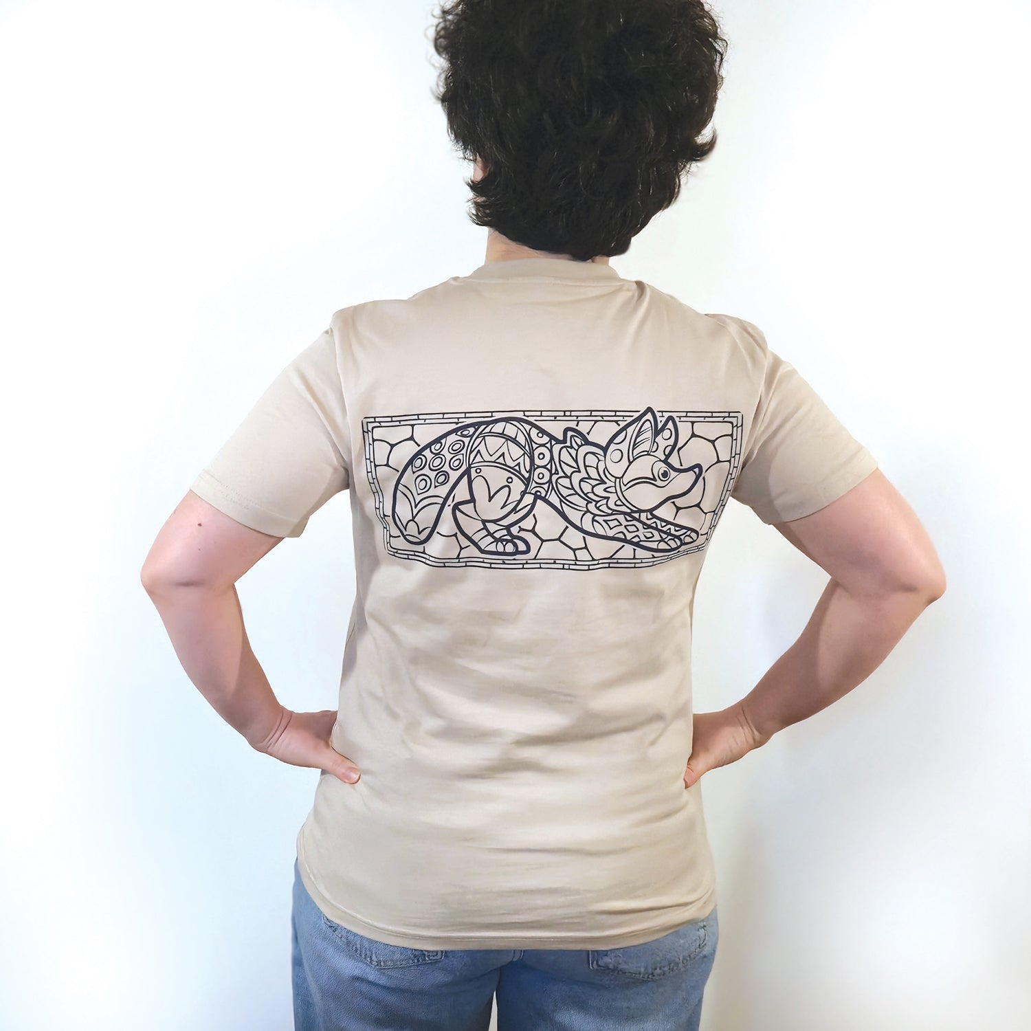 modèle femme dos t-shirt renard Viva Catrina