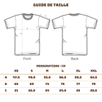 guide des tailles du t-shirt Viva Catrina